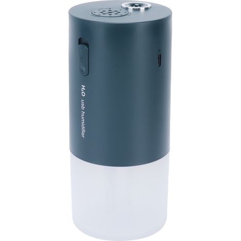 Humidificateur de bureau 300 ml, diffuseur d'aromathérapie rechargeable par USB avec veilleuse pour la chambre à coucher (vert) (1/5)