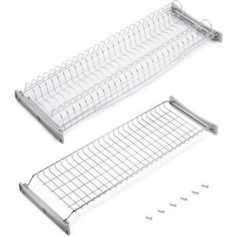 Emuca Escurreplatos para módulos altos Suprastar, módulo 800mm, Acero, Cromado