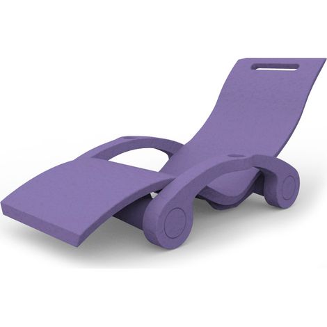 Lettino Chaise Longue Galleggiante da Esterno Giardino Arkema Serendipity Viola (1/5)