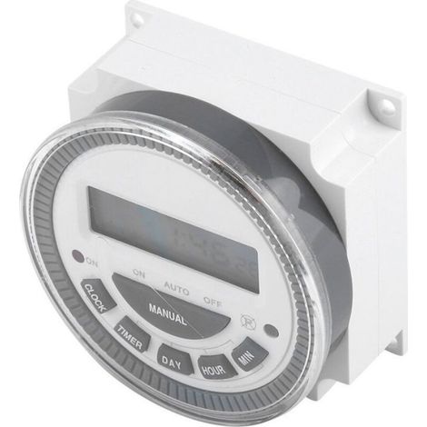 16A Minuterie Hebdomadaire Horloge Programmable Hebdomadaire Programmateur Interrupteur Relais avec Cache Anti-Poussière pour Appa (1/4)