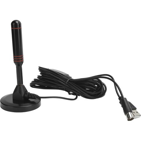 Antenne TV Numérique VHF/UHF 174-230/470-862 MHz avec Ventouse pour Meilleure Réception (1/5)