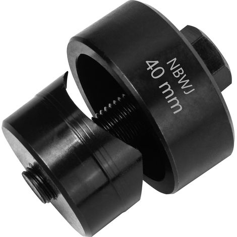 Perforatrice en Métal Diamètre 40 mm Hexagonale Emporte-Pièce pour Évier Inox Ouvre-Trous Perforateur de Trous en Tôle de Acier pour évier, Plaque en Acier, Inoxydable, Métal (1/5)