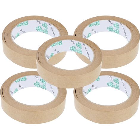 de 5 rouleaux de ruban adhésif kraft gommé imperméable (1/5)