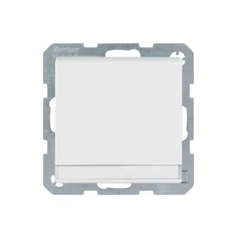 berker SCHUKO-Steckdose 47526089 Klappdeckel polarweiß (1/2)