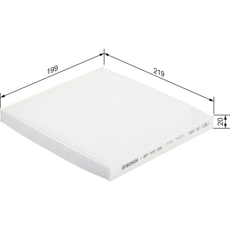 Filtro abitacolo 1987432088 Bosch