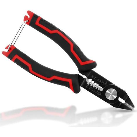Pince coupante multifonction 3 en 1 pour électricien avec pince à dénuder, coupe-boulons pour fils AWG 10-20, pince à dénuder les câbles en cuivre et en aluminium. (1/4)