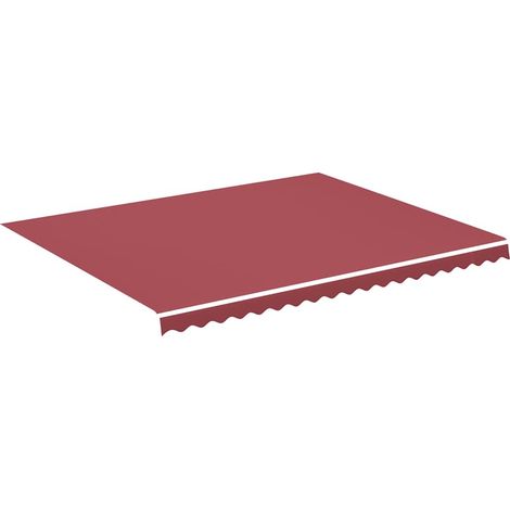 Tessuto di Ricambio per Tenda da Sole Rosso Borgogna 4,5x3,5 m (1/4)