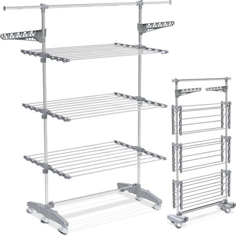 VOUNOT Stendino Verticale in Acciaio Inox, Grigio (1/10)