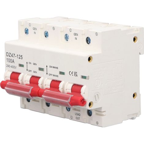 Automatischer Umschaltschalter 100A AC 240-400V, doppelte Leistungsverriegelung, Leistungsschalter für Schalttafel. (1/5)