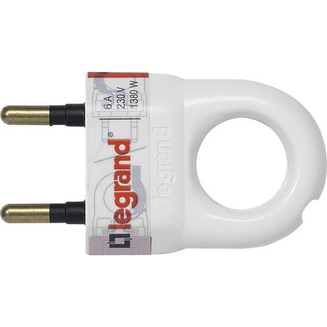 Scheda ad anello 2p+t in plastica grigia - Legrand
