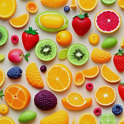 Tela decorativa para exteriores Oxford - Motivo frutal  DX6340 (1/5)