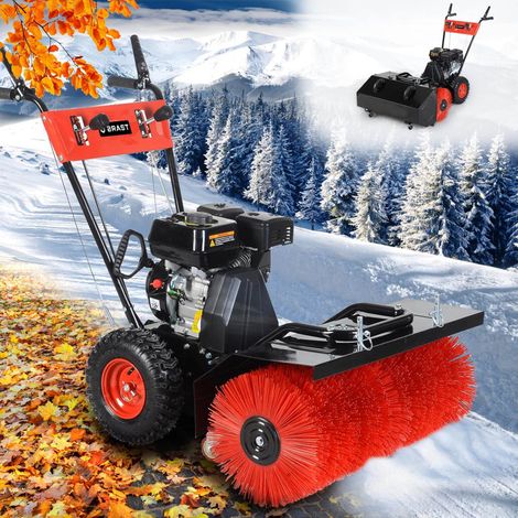 BRAST Benzin Kehrmaschine Laubsammler Motorbesen 4,8kW(6,5PS) 80cm Arbeitsbreite 2in1 Gerät (1/5)