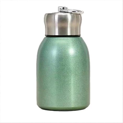 Isolierte Edelstahl-Wasserflasche, 500 ml Thermoskanne, wiederverwendbarer Reisebecher, hält Getränke 12 Stunden lang heiß/kalt, auslaufsicherer Deckel, für Büro, Sport, Wandern. (1/5)