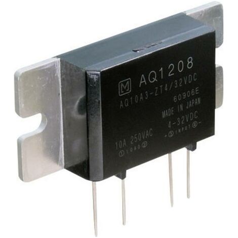 Panasonic Relais à semi-conducteurs AQ10A2ZT432 5 A Tension de contact (max.): 250 V/AC à commutation au zéro de tension 1 pc(s) S71077 (1/5)