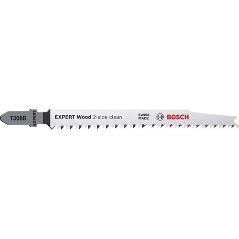 Bosch wood EXPERT Wood 2-side clean T 308 B Jigsaw Blade 25-pc 2608900552