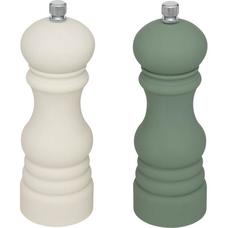Set mit 2 Sensia Gewürzmühlen 14,5 cm weiß/grün (1/5)