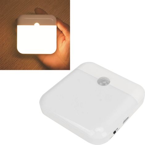 Veilleuse intelligente bicolore à détecteur de mouvement, avec capteur de présence, pour couloir ou escalier. Idéale pour la chambre, la salle de bain, la cuisine, le couloir ou l'escalier. Économique (1/5)