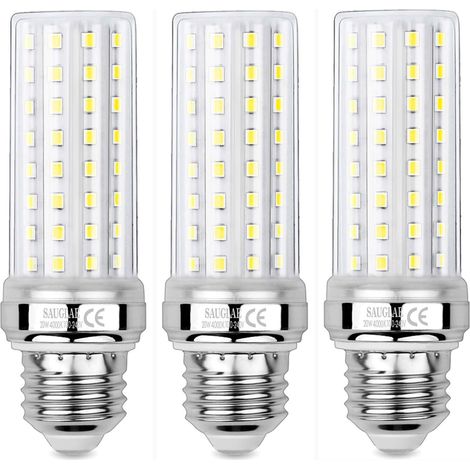 Ampoules de Maïs LED 20W, Équivalent 150W Ampoule Incandescente, 2300LM, 4000K Blanc Neutre, Ampoules à E27 Vis Edison, 3 Pièces (1/5)