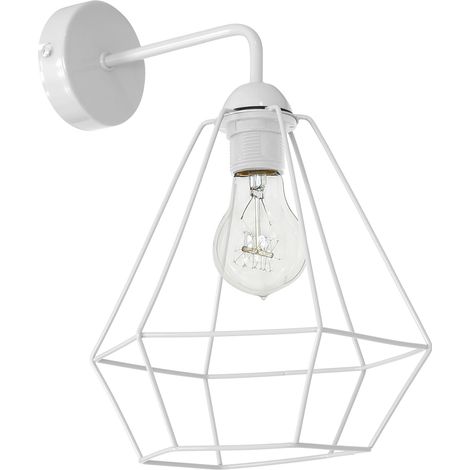 Applique loft grille blanche mate Alma E27 15W Luminex