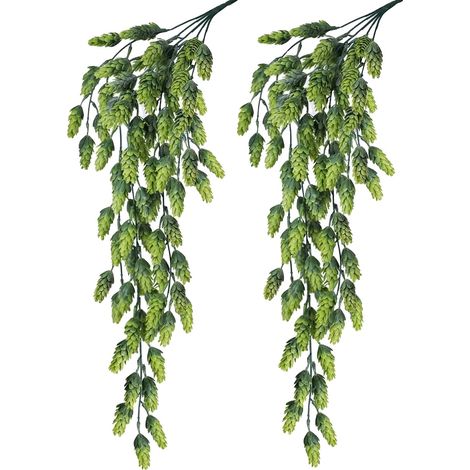 Ghirlanda di fiori artificiali, in rattan, lunghezza 75 cm, da appendere, per uso esterno/interno, stile pianta a ramo (1/5)