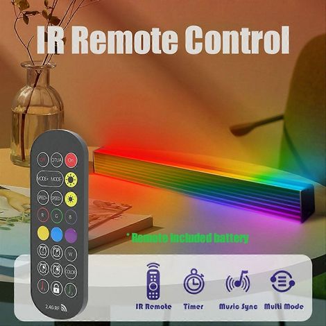 Lampe LED RGB décorative pour chambre Abyss, veilleuse d'ambiance Bluetooth, B (1/5)