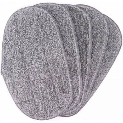 Paquete de 5 almohadillas de repuesto de microfibra para la mopa de vapor Leifheit CleanTenso