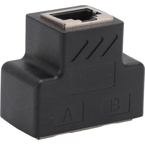 Répartiteur Ethernet, Câble Ethernet 1 à 2 100 Mbps Répartiteur Internet LAN, Adaptateur Répartiteur RJ45 Répartiteur Internet Réseau LAN, jusqu'à 100 Mètres, Noyau de Broche (1/5)