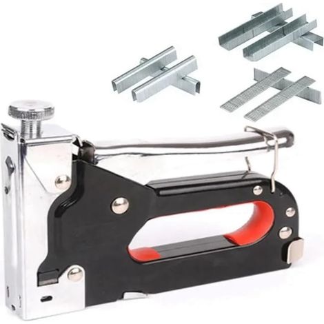 3-in-1 nail stapler for DIY, construction, furniture stapler with 3000 staples, woodworking tool for interior decoration (1/5)