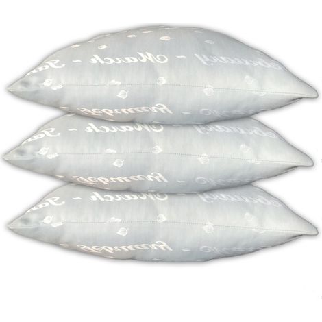 Lot de 3 oreillers Grand-Mère 60x60 cm – Garnissage moelleux – Lavable en machine à 40° – Confort durable (1/5)