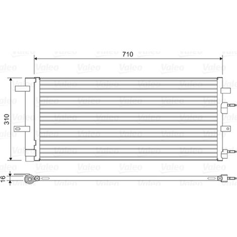 Condenseur, climatisation Valeo 822618 FORD 1886561 1930646 2170798 2192904