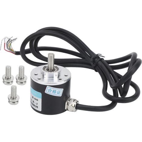 ABZ-Encoder-Inkremental-Drehstrommotor mit 6-mm-Vollwelle und Getriebe (DC5-24VC38S6G5-600Z)