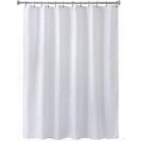 Wasserdichter und strapazierfähiger weißer Duschvorhang, Spritzschutz für Badezimmer, für den täglichen Gebrauch (1/4)