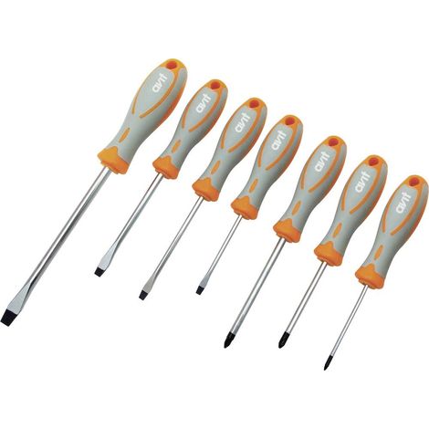 AVIT pour l'atelier Jeu de tournevis 7 pièces vis à fente, plus/moins W230991