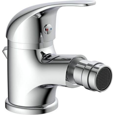 Robinet de bidet avec bonde et tige de tirette, mitigeur pivotant de marque Chromé (1/4)