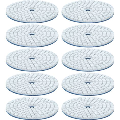 Ortviai Disques de polissage diamant humides 3 pouces (80 mm) pour granit et marbre – Lot de 10, grain 50 (1/5)