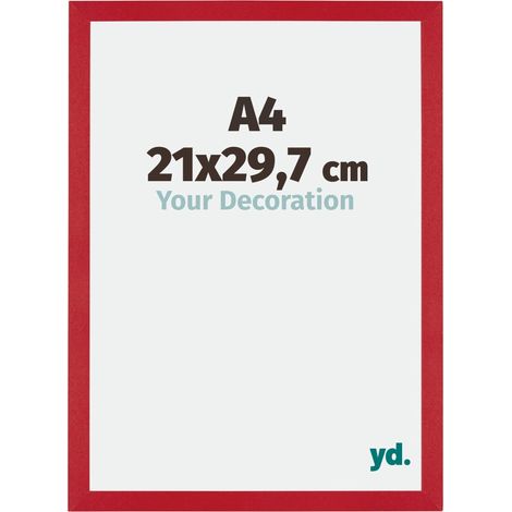 yd. - Cadre photo A4 21x29.7 - Rouge - MDF - Mura (1/5)