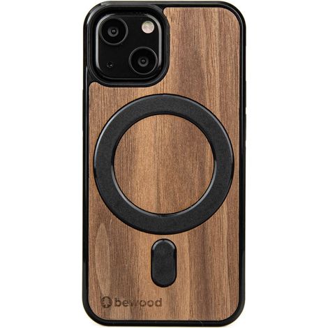 Custodia in legno Bewood per iPhone 13 Mini in noce americano MagSafe (1/5)