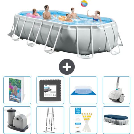 Prism Frame Pool Oval - 503x274x122 cm - 9-teilig S610
