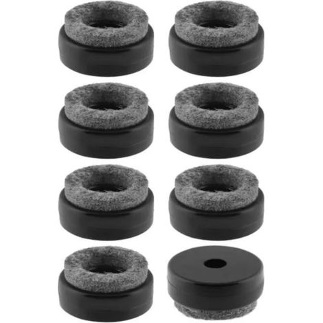 Juego de 8 deslizadores de fieltro para muebles – 25 mm M5 M6 – Fijación con tornillos – Protección para suelos duros (1/3)