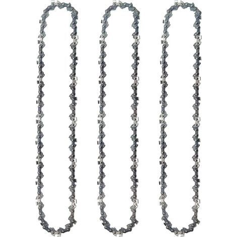 3 chaînes de tronçonneuse Scie forestière de 20 pouces Scie à chaîne à essence Scie à chaîne 325 à angle droit 76 sections 38 couteaux (1/3)