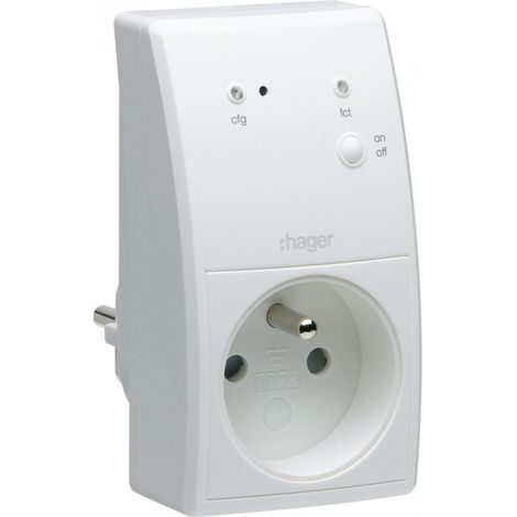 Prise gigogne ON/OFF 16A KNX radio QL (TRC270F)