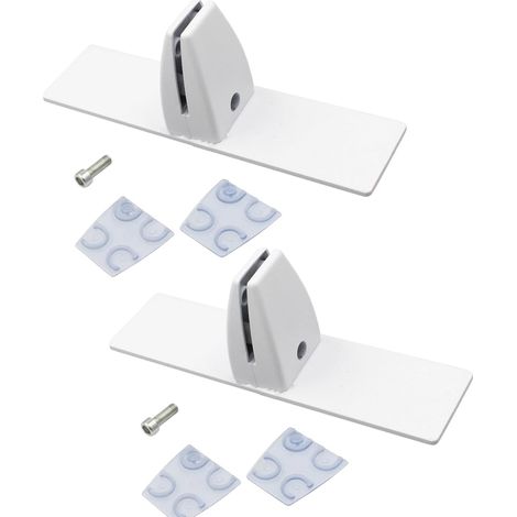 Supports de fixation pour écran de cheminée, pieds réglables en métal, pince de séparation verticale, accessoire de base en métal pour l'hiver (1/5)
