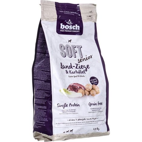 Bosch HPC Soft Senior Ziege & Kartoffel 1 kg Trockenfutter (1/2)