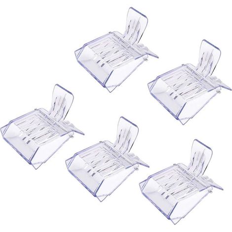 KZQ 20 Stück selbstklebende Schraubhaken, selbstklebende Schraubhaken, transparente Schraubhaken, abnehmbare Wandmontage, selbstklebende Haken, für Küche, Badezimmer, Schlafzimmer, Wohnzimmer (1/4)