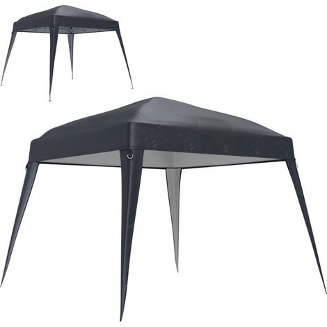 Replacement roof for 3x3m gazebo, for folding gazebo, weatherproof, single-roof replacement cover, dark grey (1/5)