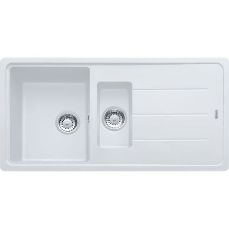 Evier Franke Basis Fragranit+ BFG651 - Blanc Artic (Moucheté)