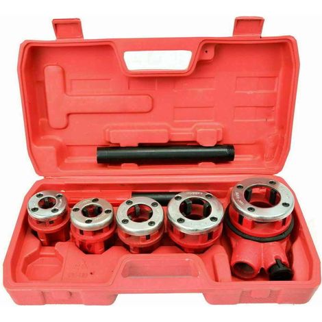 KIT FILIERA FILIERE PER TUBI TUBO IDRAULICI IDRAULICO 5 PZ FILETTATURA 314 EN