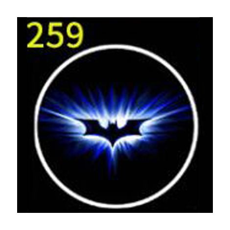 (2 pièces - 259) Lampe de bienvenue lumineuse LED rechargeable avec logo de voiture, projecteur d'ambiance, éclairage décoratif pour véhicules. (1/4)