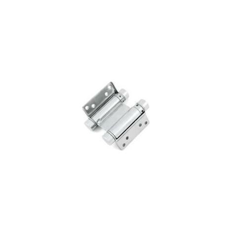 Charnières à ressort double action inox A2 lot de 2 - Longueur: 75
