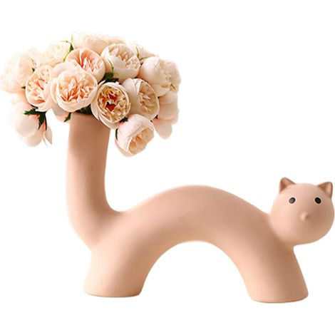 Jarrones de cerámica para flores pequeñas, jarrones decorativos para flores, -1 2